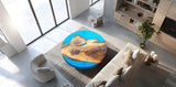 Round Epoxy Table