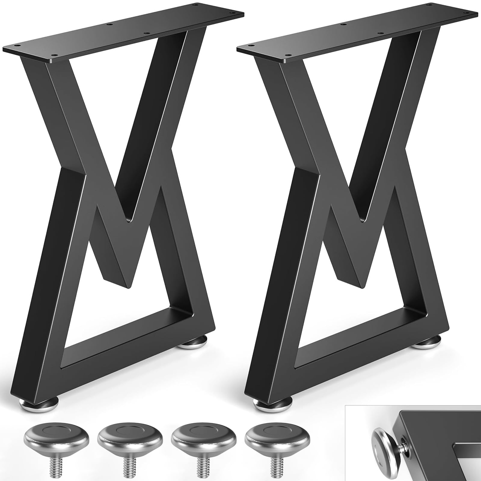 Usatabletops Metal Table Legs One-Pair UTL-24