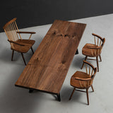 Usatabletops Black Walnut Handmade Table Slab Splicing Process 103.5"L x 34.25"W