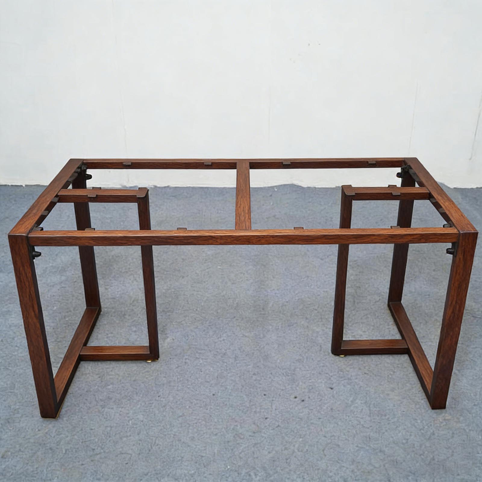 Usatabletops Custom Rectangular Series with Top-Frame Metal Table Base UTL-29