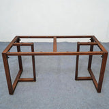 Usatabletops Custom Rectangular Series with Top-Frame Metal Table Base UTL-29