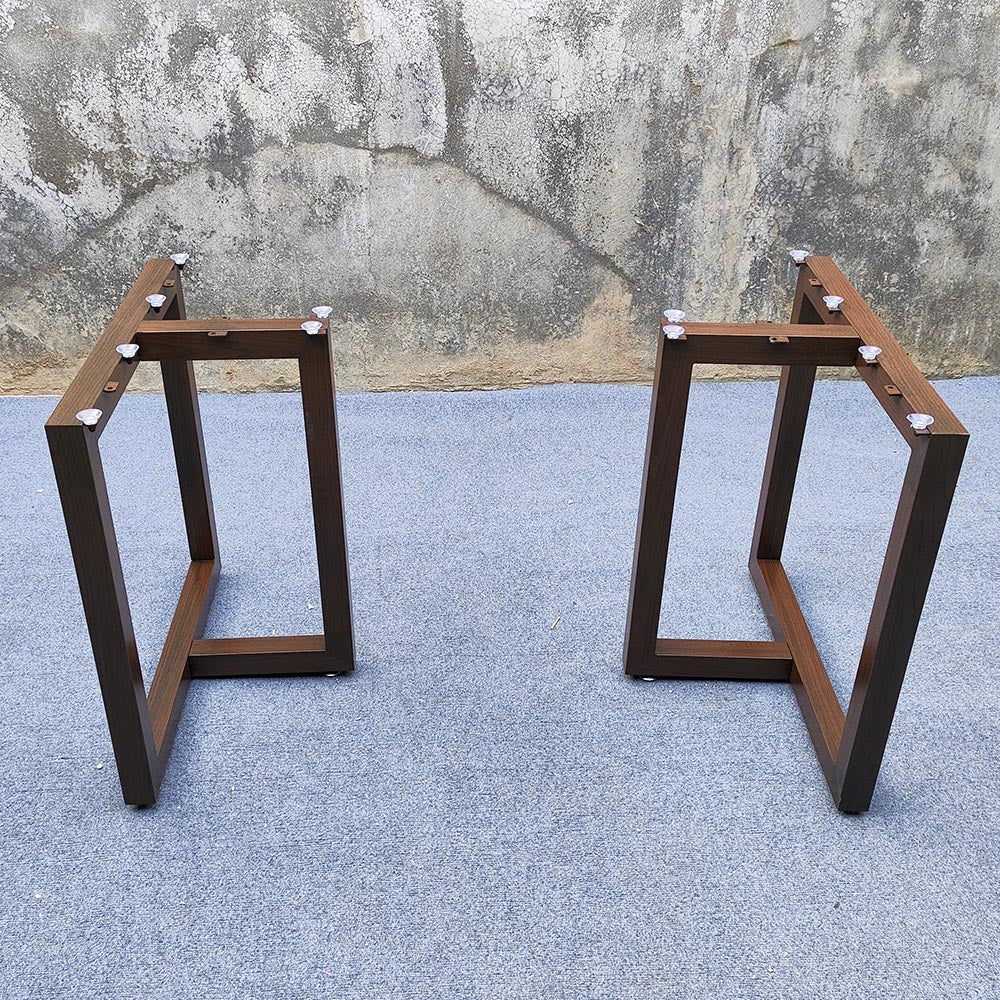 Usatabletops T-Shaped Wood-Grain Table Legs One-Pair UTL-27