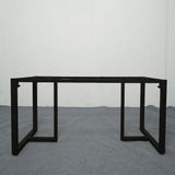 Usatabletops Custom Rectangular Series with Top-Frame Metal Table Base UTL-29