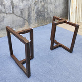 Usatabletops T-Shaped Wood-Grain Table Legs One-Pair UTL-27