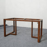 Usatabletops Custom Rectangular Series with Top-Frame Metal Table Base UTL-29