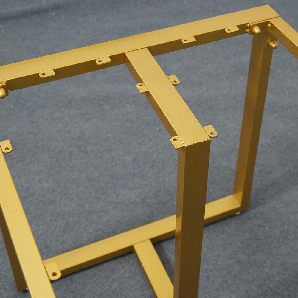 Usatabletops Custom Rectangular Series with Top-Frame Metal Table Base UTL-29
