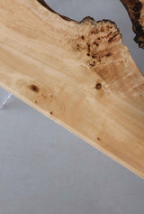 Usatabletops Poplar Clear Epoxy Table 31.50''W 82.68''L 1.57''D