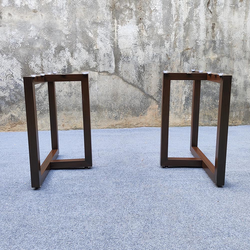 Usatabletops T-Shaped Wood-Grain Table Legs One-Pair UTL-27