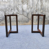 Usatabletops T-Shaped Wood-Grain Table Legs One-Pair UTL-27