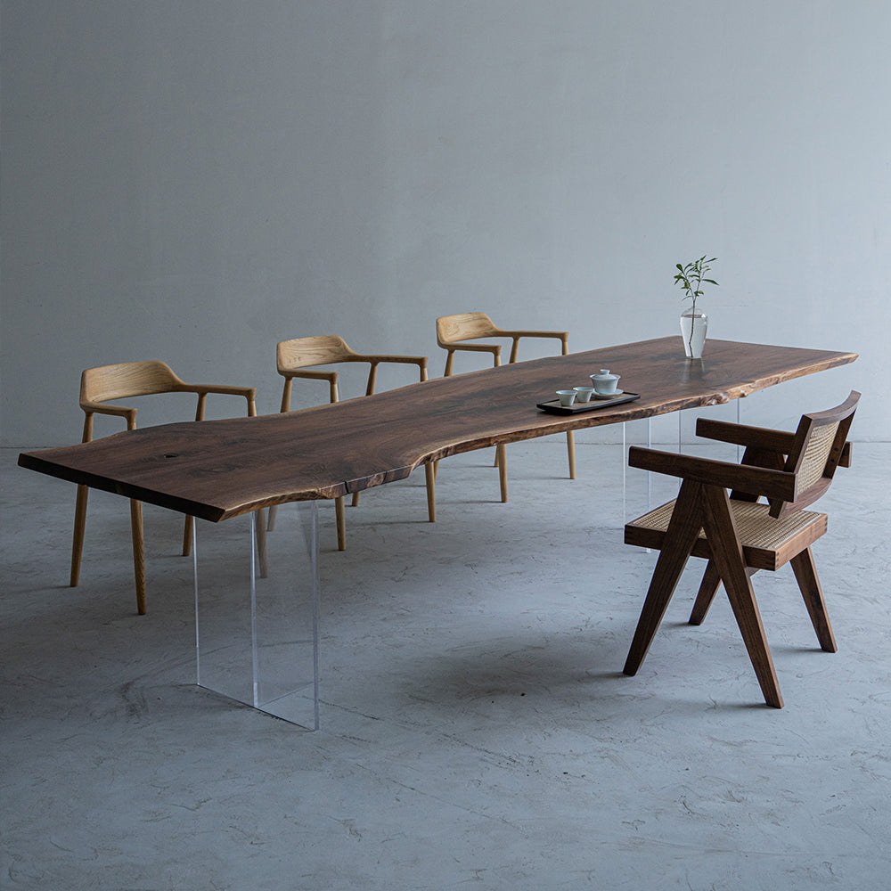 Live Edge Solid Wood Black Walnut Table