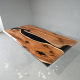 Black Walnut Black River Epoxy Table UTT85