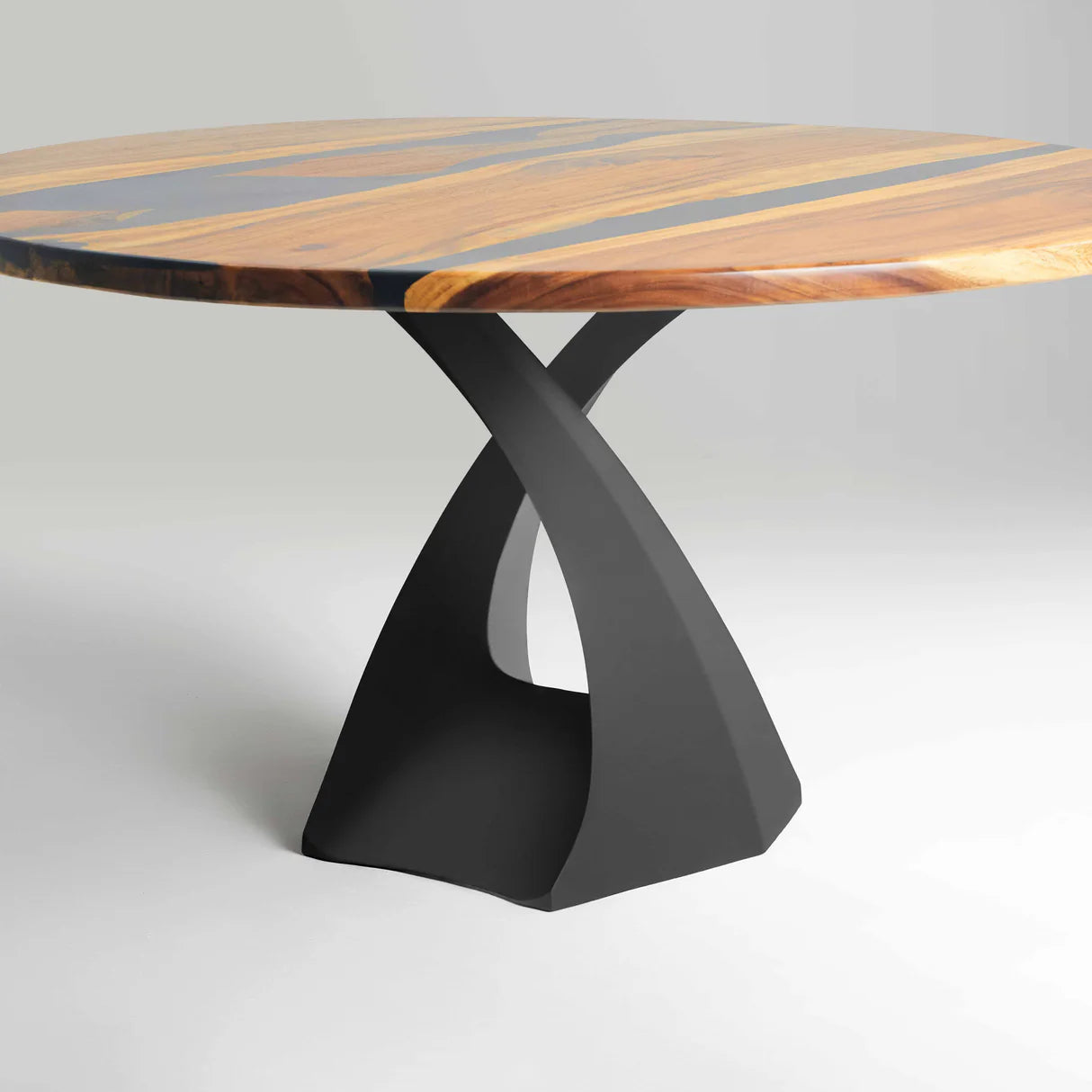 Custom Metal Table Base X-Crossed