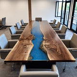 Usatabletops Custom Conference Resin River Epoxy Table 