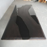 Black Walnut Opaque Black Resin Epoxy Table