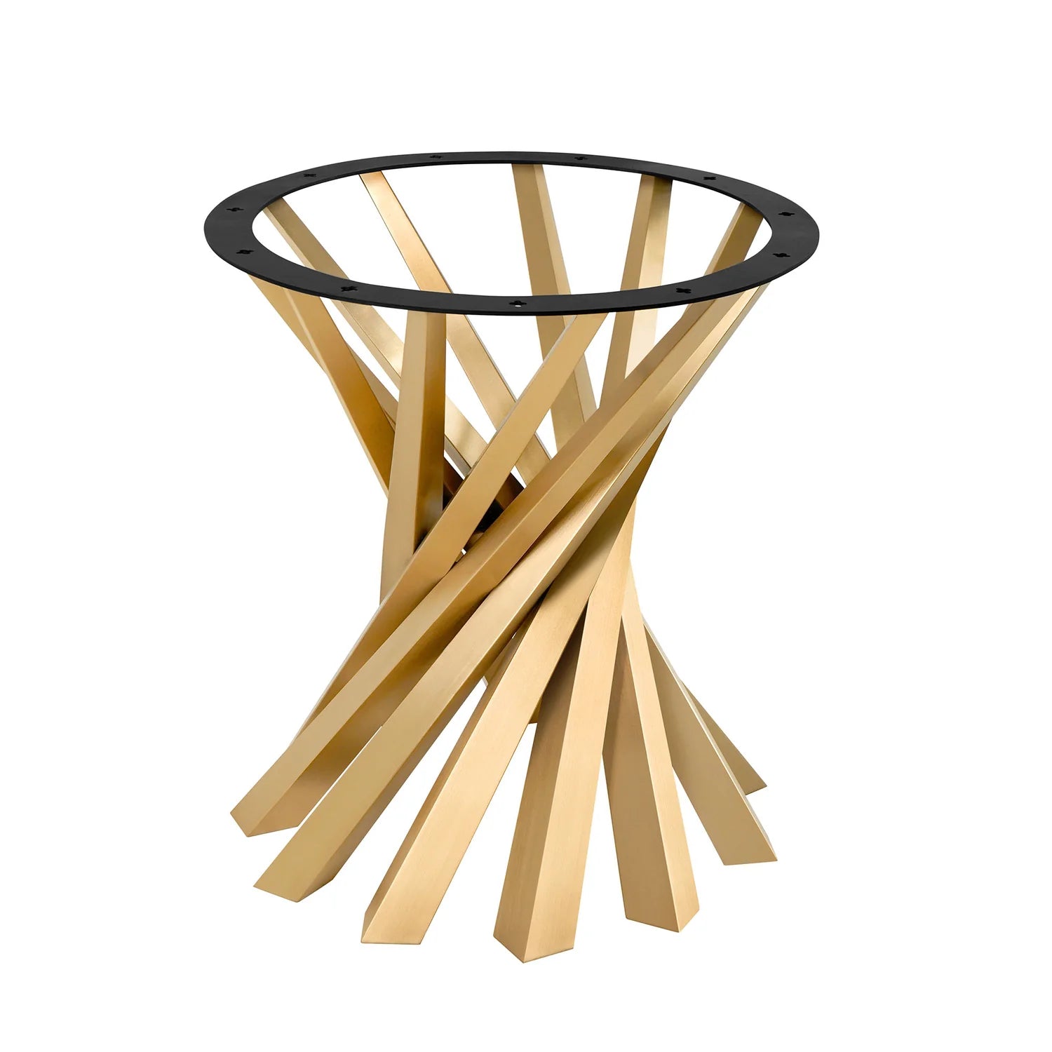 Gold Table Base 28" H for Round Epoxy Table 