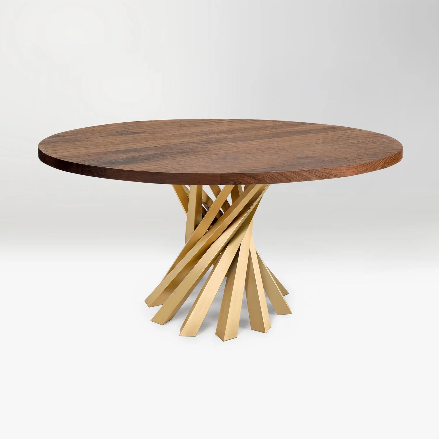 Gold Table Base 28" H for Round Epoxy Table URT-31