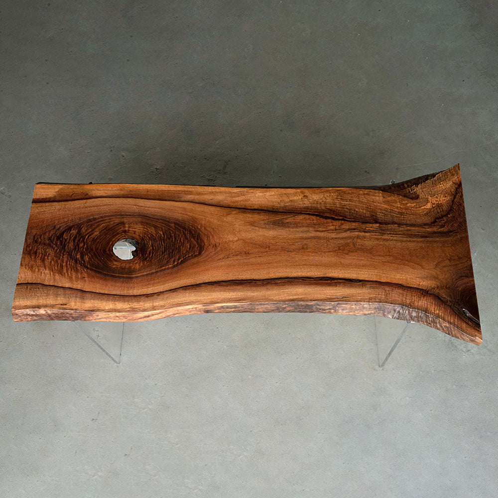 UTT Live Edge Black Walnut Wood Table