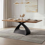 Custom X-Shape Arch Handcrafted Metal Table Base UTL-30