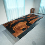 Mutiple Black Walnut Slabs Epoxy Dining Table UTT77