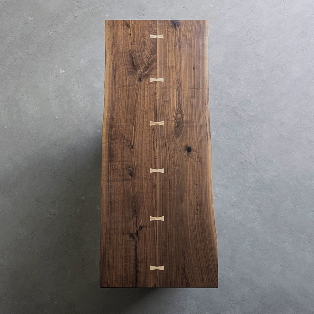 Black Walnut Double-Jointed Solid Wood Table