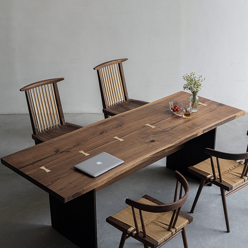 UTT Black Walnut Double-Jointed Solid Wood Table