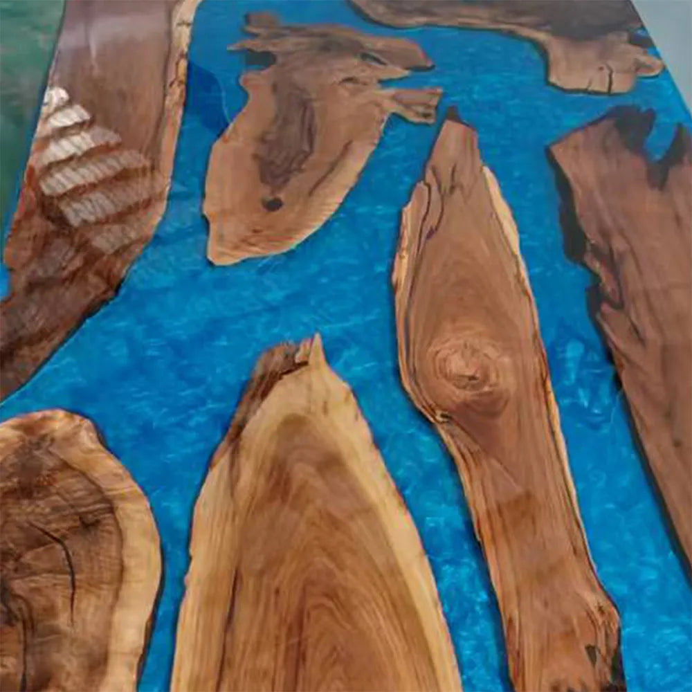 Black Walnut Wood Resin Epoxy Table UTT111