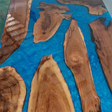 Black Walnut Wood Resin Epoxy Table UTT111
