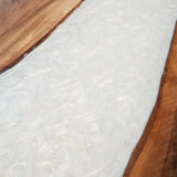 Custom Black Walnut Pearlwhite River Epoxy Table