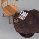  Black Walnut Round Solid Wood Coffee Table