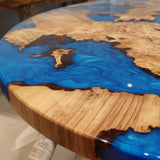 UTT Custom Round Epoxy Table in New York
