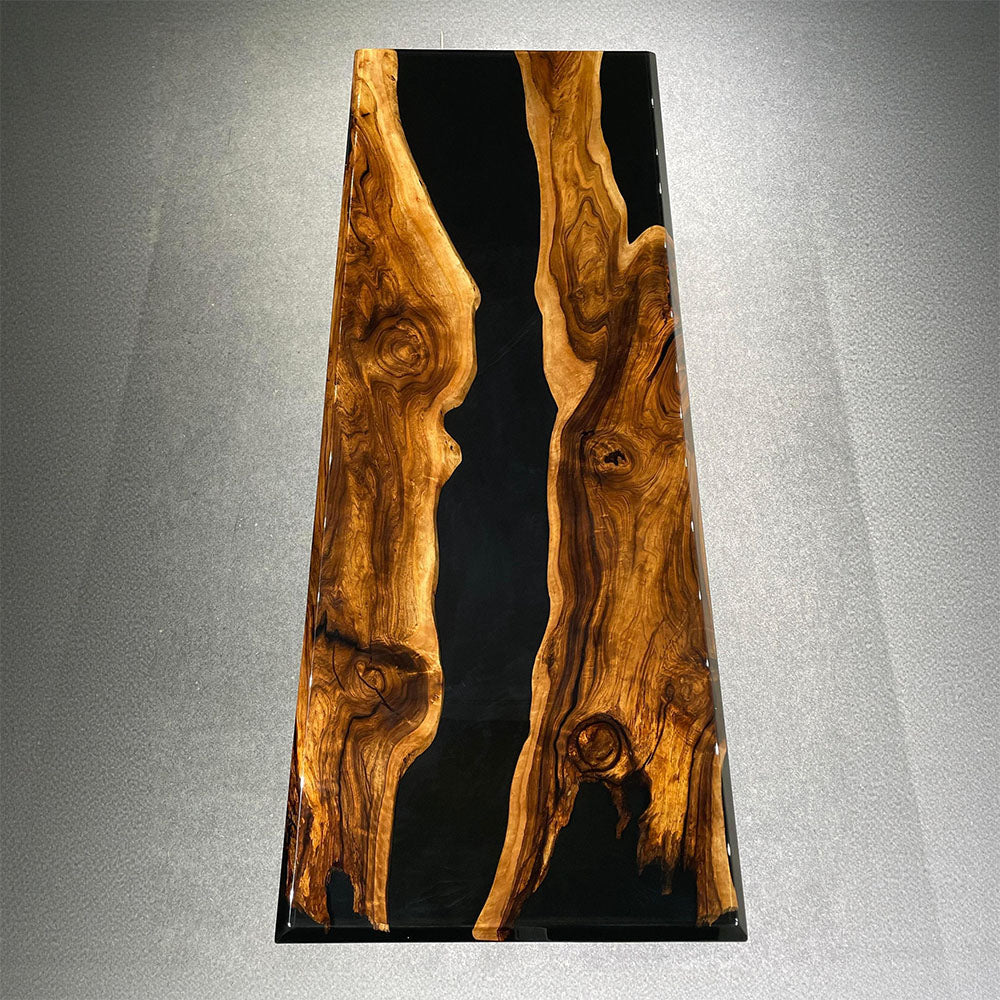 UTT Black Walnut Black Resin Epoxy Table UTT95