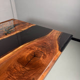 UTT Custom Black Walnut Epoxy Table UTT73