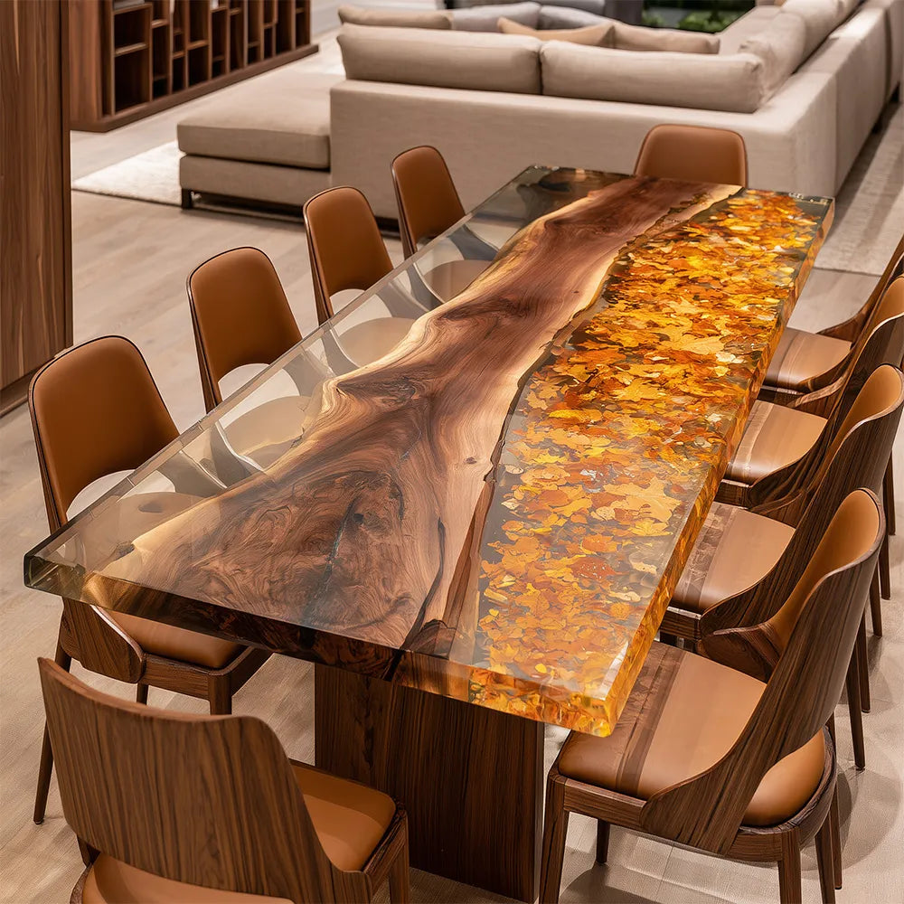 UTT Clear Maples Epoxy Table UTT97