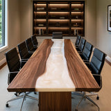 Black Walnut River Conference Epoxy Table CCT12