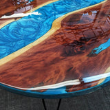 UTT Custom Resin Round Epoxy Table in Austin