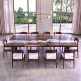 UTT Black Walnut White Wave River Epoxy Table UTT112
