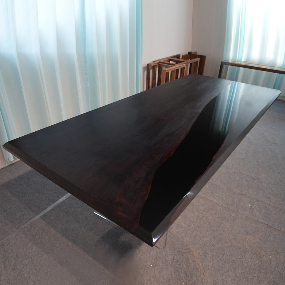 Black Walnut Black River Epoxy Tabletop UTT75