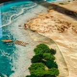 Poplar Round Sea Beach Resin Epoxy Table in Charleston