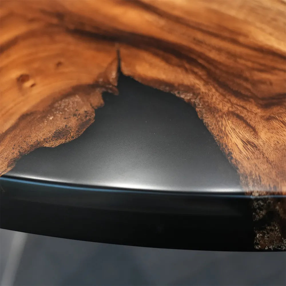 UTT Walnut Black River Resin Epoxy table | URT64