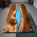 UTT Black Walnut Blue River Epoxy Table UTT103