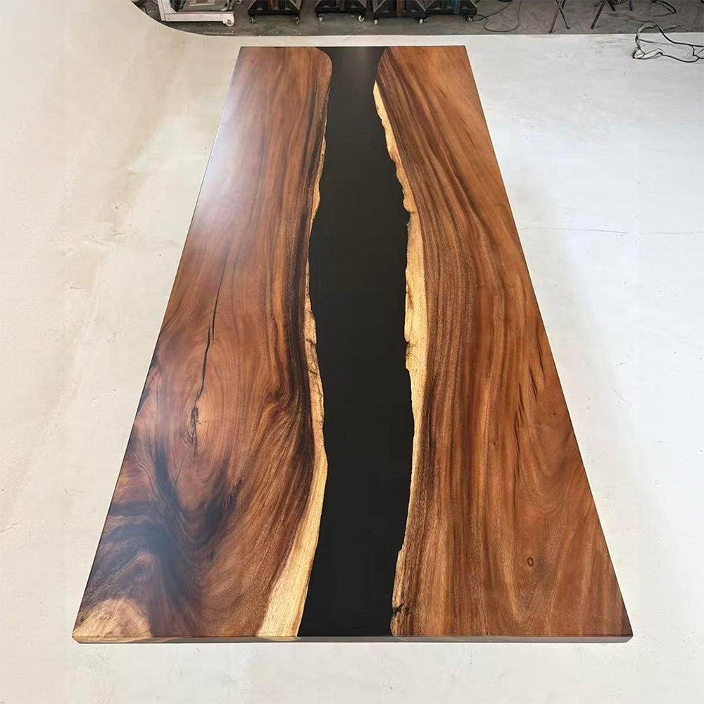 Walnut Black River Resin Epoxy Table  UTT94
