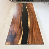 Walnut Black River Resin Epoxy Table  UTT94