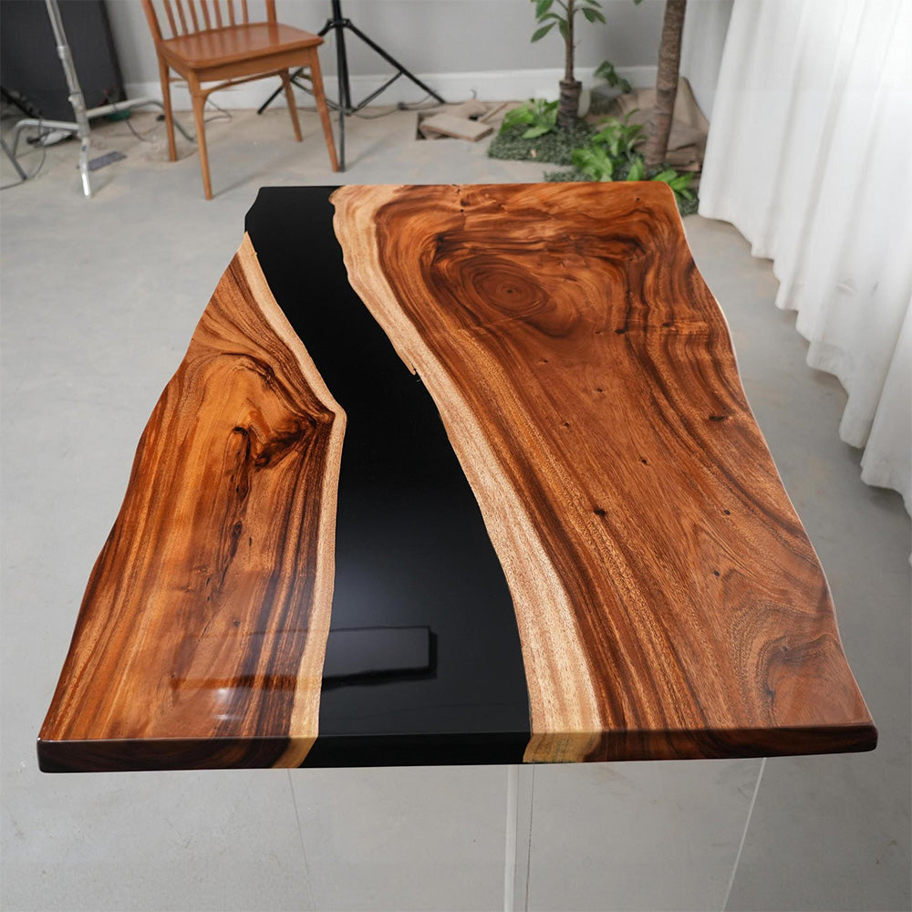 UTT Custom Walnut Resin Epoxy Tabletop UTT89