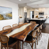 Custom Walnut White River Epoxy Table UTT71