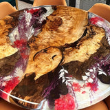 UTT Flower Resin Round Epoxy Table in Scottsdale