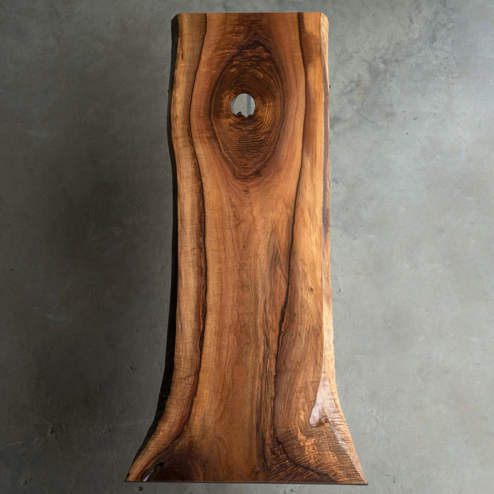 UTT Live Edge Black Walnut Solid Wood Table