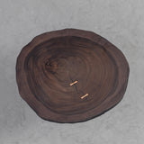UTT Live Round Edge Solid Walnut Wood Coffee Table 