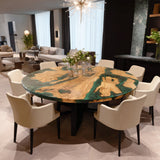 UTT Custom Round Epoxy Table