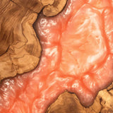 UTT Walnut River Resin Round Epoxy Table in San Francisco