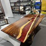 UTT Walnut River Epoxy Table UTT100